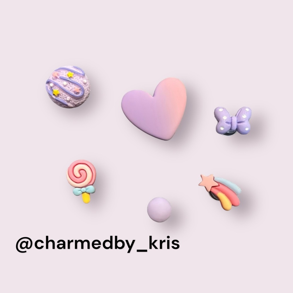 99. Croc charms - purple themed